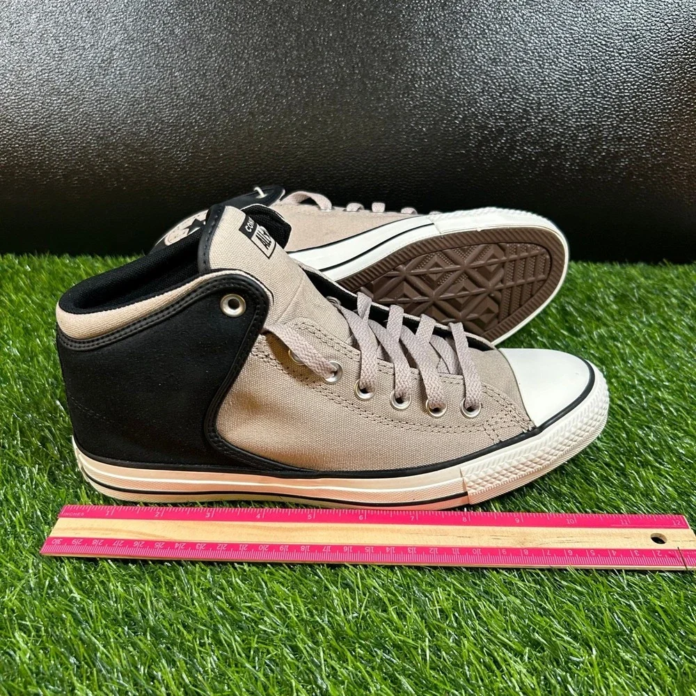 Converse Chuck Taylor All Star High Street Mid Mens 8 Papyrus Black White New - Picture 12 of 13